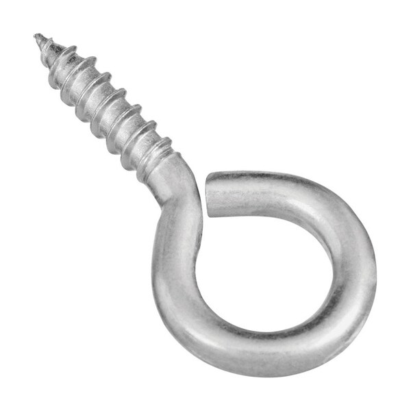 National Hardware 0.22 in. D X 2-3/16 in. L Zinc-Plated Steel Screw Eye 65 lb. cap. 3 pk N119-198 - main